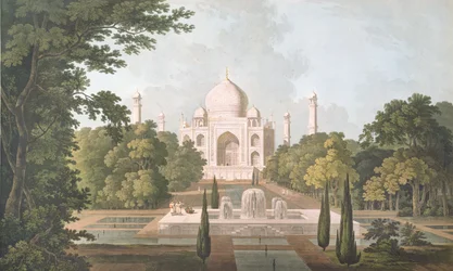 The Taj Mahal, Agra, from the Garden, Published 1801